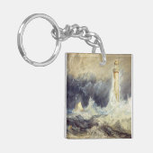 William Turner - Vuurtoren van Bell Rock Sleutelhanger (Voorkant Links)