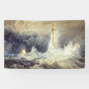 William Turner - Vuurtoren van Bell Rock Spandoek