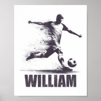 William Voetbal Jongens Gepersonaliseerde Eerste N