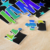 "WILLIAM" Voornaam, Fun "HAPPY BIRTHDAY" Legpuzzel (Zijkant)