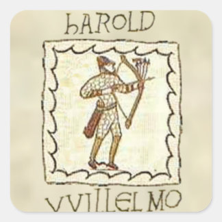 William vs Harold Vierkante Sticker