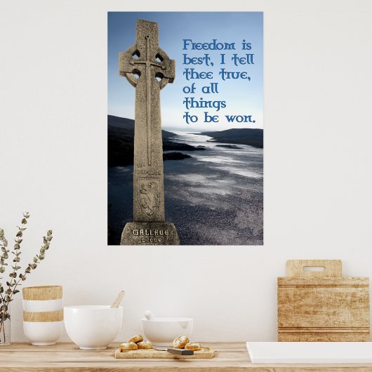 William Wallace Monument Poster Print (Keuken)