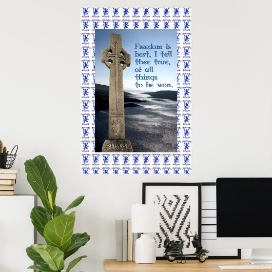William Wallace Monument Robroyston Peace Poster (Thuiskantoor)
