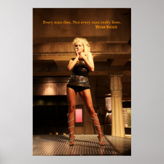 William Wallace Quote - Elk Man sterft... Poster