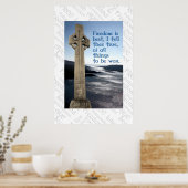 William Wallace Scottish Freedom Poster (Keuken)