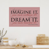 William Ward Imagine Quote Poster (Keuken)