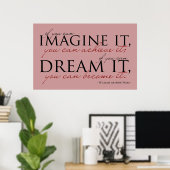 William Ward Imagine Quote Poster (Thuiskantoor)