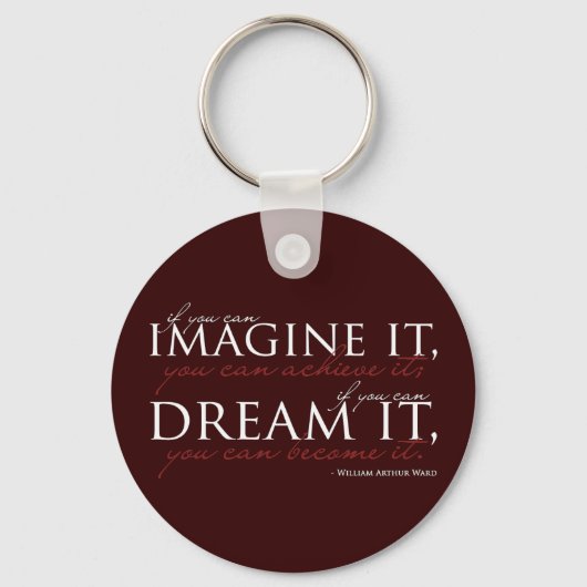 William Ward Imagine Quote Sleutelhanger (Voorkant)
