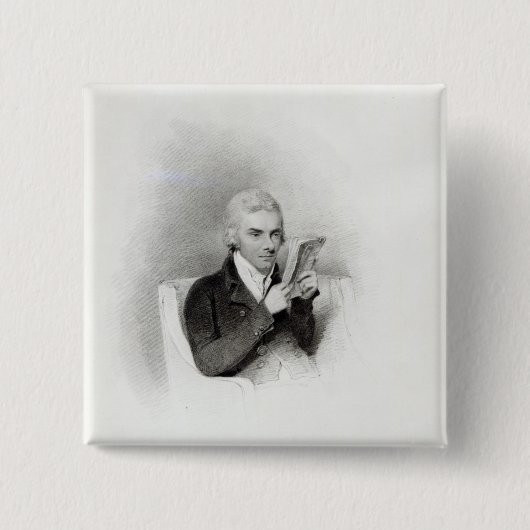 William Wilberforce Vierkante Button 5,1 Cm (Voorkant)