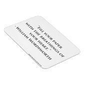 William Wordsworth Quote Magnet Magneet (Rechterzijde)