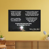 William Yeats poëzie, "THE BROWN PENNY" canvas Afdruk (Insitu (Woonkamer))