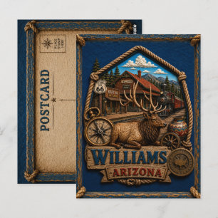 Williams Arizona Ansichtkaart Vintage Reizen Briefkaart