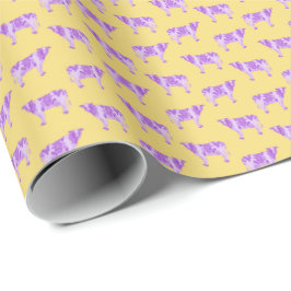 Williams College Ephs Purple Cows Wrapping Paper Cadeaupapier