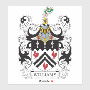 Williams Family Crest Sticker