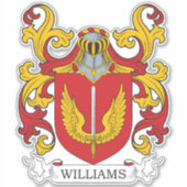 Williams Family Crest Sticker (Voorkant)