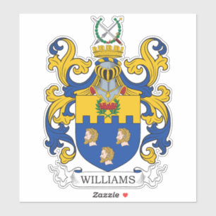 Williams Family Crest Sticker