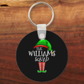 Williams Family Name Squad Matching Group Elf Chri Sleutelhanger (Voorkant)