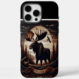 William's Moose Moon iPhone 16 Pro Max Hoesje