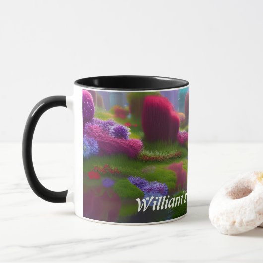 William's Morning Tea Gepersonaliseerd  Mok (Met donut)