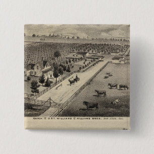 Williams Ranch, Goodrich Quarry Vierkante Button 5,1 Cm