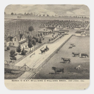 Williams Ranch, Goodrich Quarry Vierkante Sticker