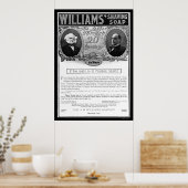 Williams Shave Soap ad 1901 Poster (Keuken)
