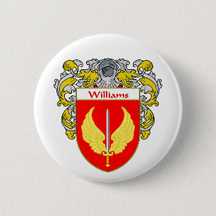 Williams-wapenschild (gemanteld) ronde button 5,7 cm
