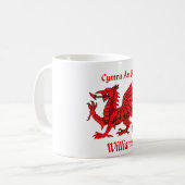 Williams Welsh Dragon Koffiemok (Voorkant links)
