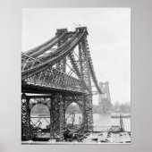 Williamsburg Bridge, 1902.  foto Poster (Voorkant)