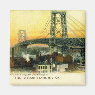 Williamsburg Bridge, New York City, 1905  Magneet