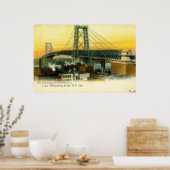 Williamsburg Bridge, New York City, 1905 Poster (Keuken)