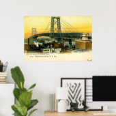 Williamsburg Bridge, New York City, 1905 Poster (Thuiskantoor)