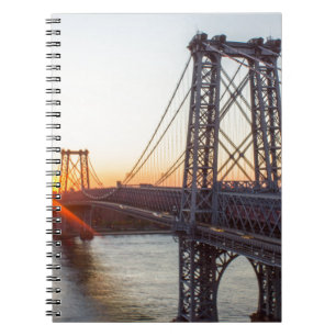 Williamsburg Bridge Sunset Brooklyn NYC Notitieboek