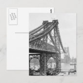 Williamsburg-brugconstructie, 1901 briefkaart (Voorkant / Achterkant)