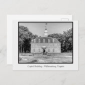 Williamsburg, Virginia Briefkaart (Voorkant / Achterkant)