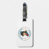 Williamsburg Virginia Koloniaal Bagagelabel (Achterkant verticaal)