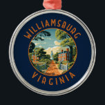 Williamsburg Virginia Retro Cercle en détresse<br><div class="desc">Williamsburg design de voyage vectoriel rétro. Williamsburg,  une ville de l'état de Virginie aux États-Unis,  a été la capitale de la colonie de Virginie de 1699 à 1780 et a joué un rôle important dans la Révolution américaine.</div>