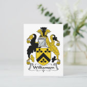 Williamson Family Crest Briefkaart (Staand voorkant)