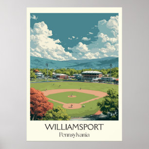 Williamsport PA  Baseball Field Art Poster
