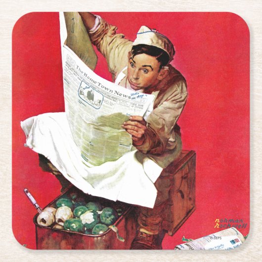 Willie Gillis op K.P. Vierkante Kartonnen Onderzetter (Voorkant)