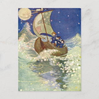 Willie Pogány's Wynken, Blynken en Nod Briefkaart