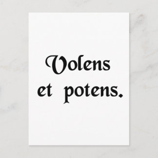 Willing en mogelijkheid. briefkaart