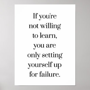 Willing om Poster te leren
