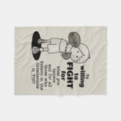 Willing to Fight Fleece Deken (Voorkant (Horizontaal))