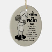 Willing to Fight Keramisch Ornament (Rechts)