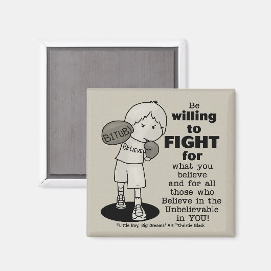 Willing to Fight Magneet (Voorkant / Achterkant)