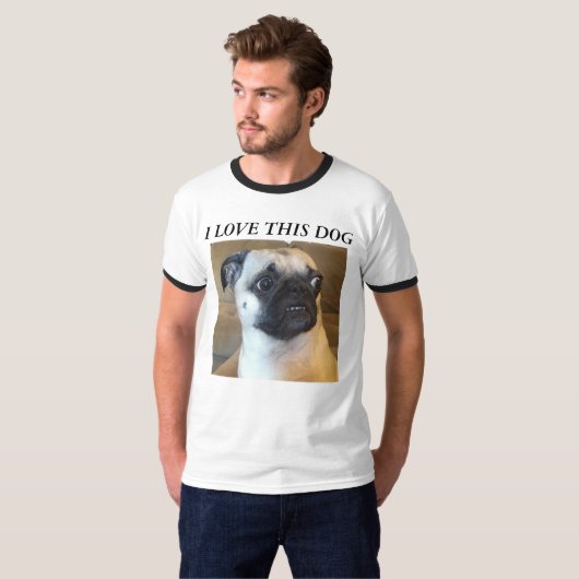 WILLIS HET PUG SHIRT (Voorkant volledig)