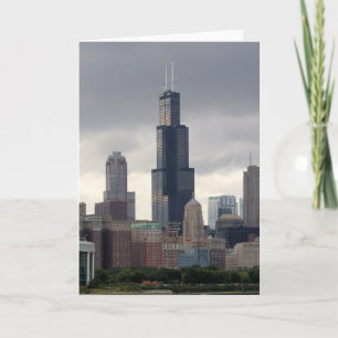 Willis Tower - Chicago, Illinois Wenskaart Kaart