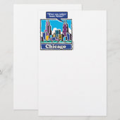Willis Tower/Sears Tower Briefpapier (Voorkant / Achterkant)