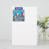 Willis Tower/Sears Tower Briefpapier (Staand voorkant)